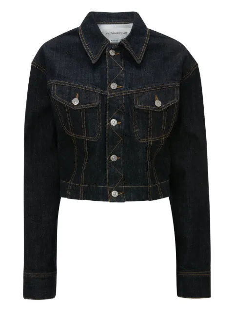 Victoria Beckham button-fastening denim jacket Blue 1325DJK006577A