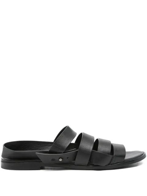 Megumi Ochi leather slingback-strap sandals Black 1625