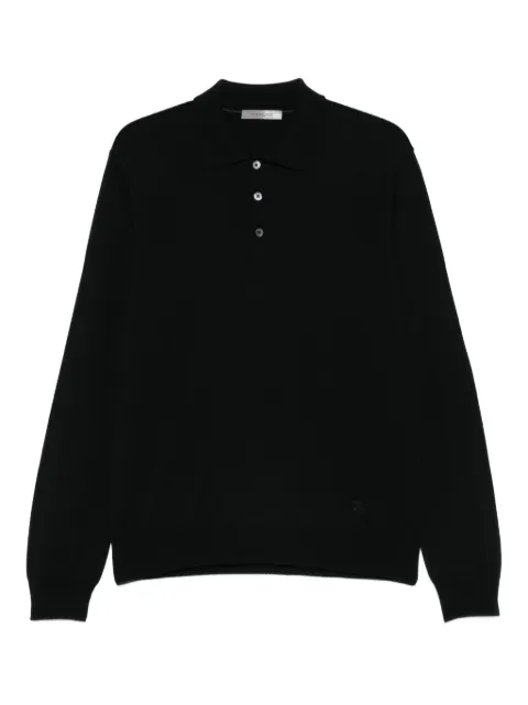 Corneliani long-sleeve polo shirt Black 26M5072625100