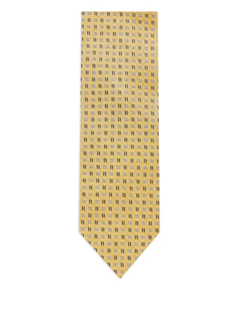 Corneliani geometric-pattern tie Yellow 26U3022620305