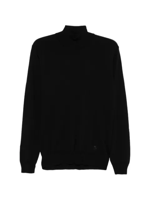 Corneliani roll-neck embroidered-logo sweater Black 26M5032625100