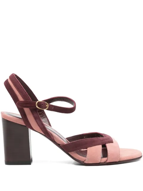 Avril Gau 80mm block-heel criss-cross sandals Pink OILA