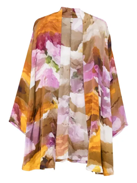 YAVI abstract-print jacket Brown Y155REUBENA