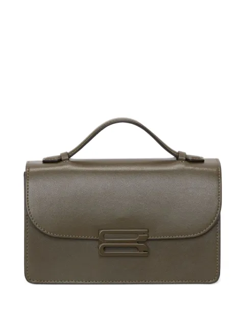 Victoria Beckham mini Dorian top-handle clasp satchel bag Green B325AAC006641A