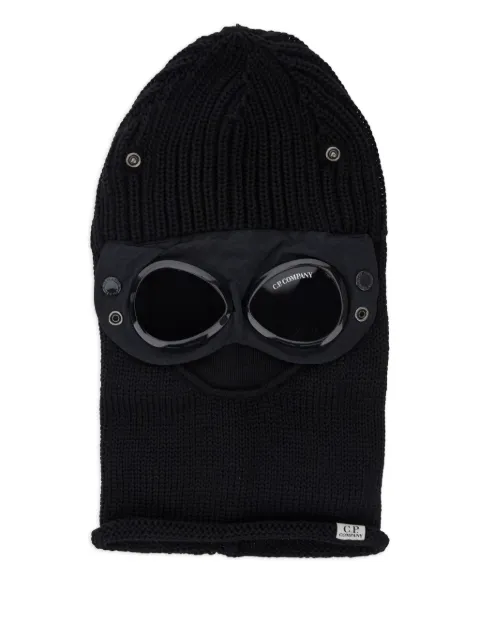 C.P. Company goggle-detail knit balaclava Black RFCMAC740A005509A999