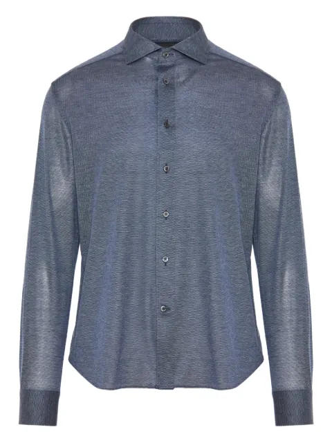 Corneliani longsleeved button-down shirt Blue 26P1122611213