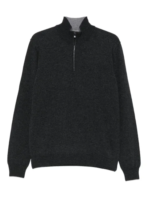 Corneliani high-neck half-zip sweater Grey 26M5112625110