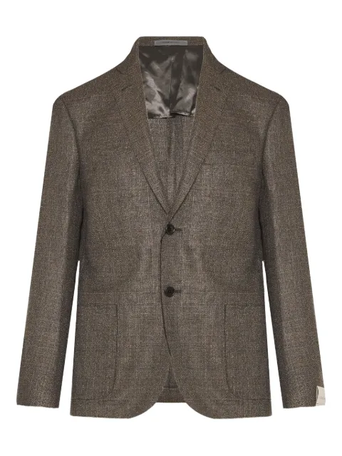 Corneliani single-breasted blazer Brown 26XG722616527
