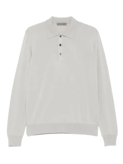 Corneliani long-sleeve polo shirt Grey 26M5072625100