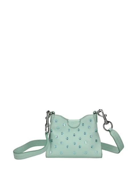 See by Chloé crystal-embellished leather crossbody bag Blue CHS24SSC25C87