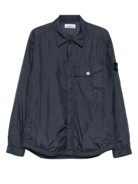 Stone Island zip-fastening pocket jacket Blue K2S15Q100006S0A23