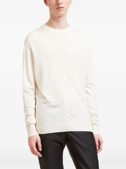 Aiezen crew-neck knitted sweater White 9098702