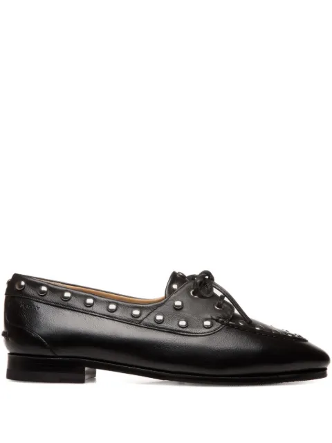 Bally Plume studded leather boat shoes Black WF1406BU009