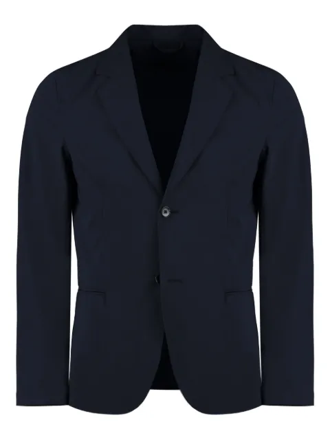 THE (Alphabet) lapel welt-pocket jacket Black ABJ000