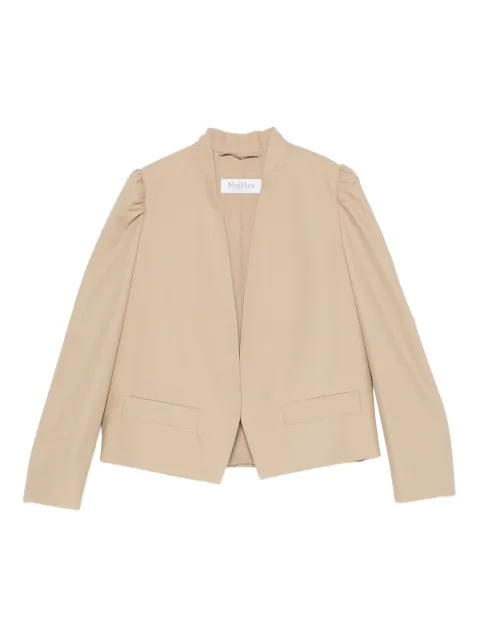 Max Mara PHEBE puff-sleeve open-front jacket Neutrals 2521046051600