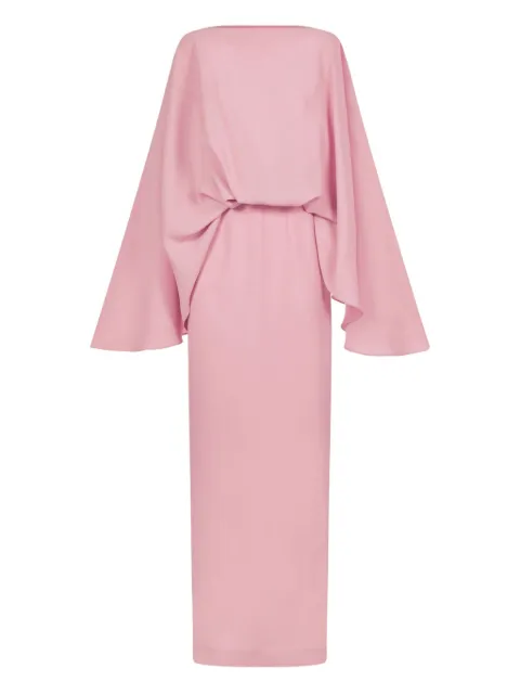 Taller Marmo Eolia cape-sleeve maxi dress Pink TMPF2592120