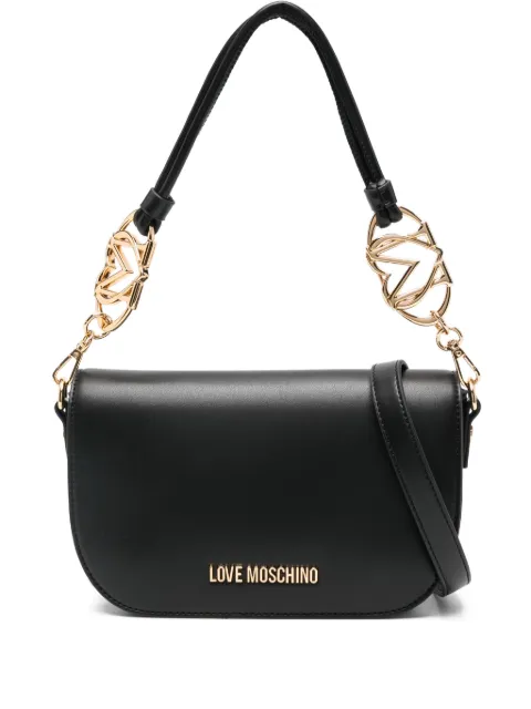 Love Moschino chain-embellished shoulder bag Black JC4049PP1NLF0