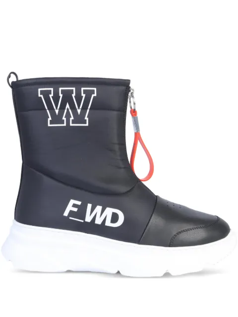 F_WD logo zip boots Blue FW33081A10111999