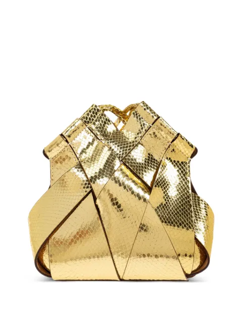 Ulla Johnson Charlotte metallic leather cross body bag Gold PF251102