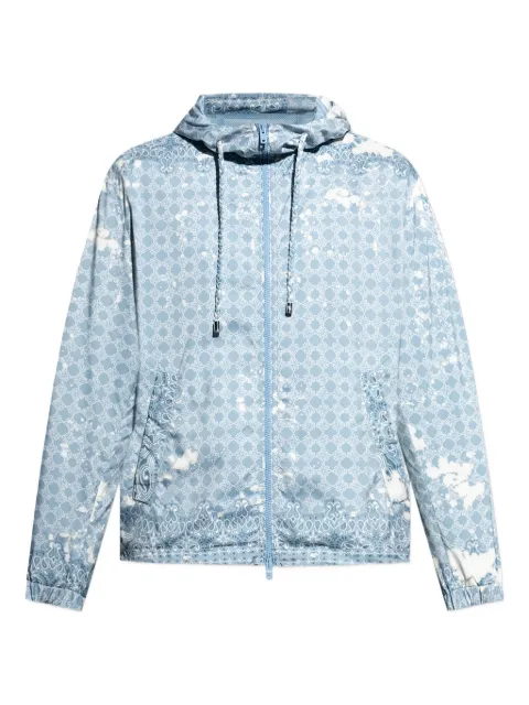 AMIRI paisley-print hooded sport jacket Blue AMOULW1040