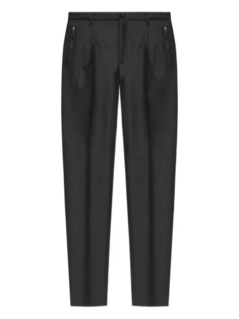 ETRO pleated zip-detail trousers Grey MREA002999TU2K0