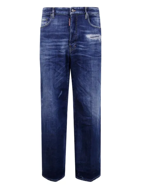 DSQUARED2 distressed-detail cotton jeans Blue S74LB1730S30872