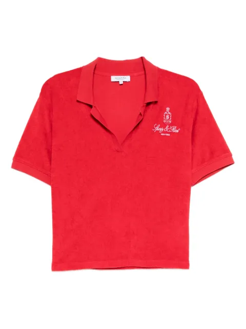 Sporty & Rich Vendome Terry polo top Red TO001602231RE34