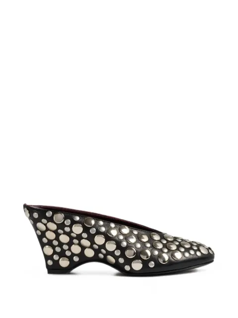 KHAITE Cloak wedge mules Black F6024942200