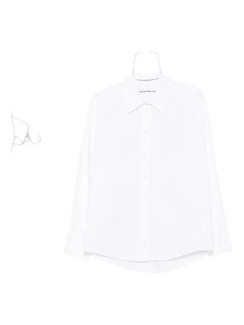 Alexander Wang oversized-collar cotton shirt White 1WC3251133100