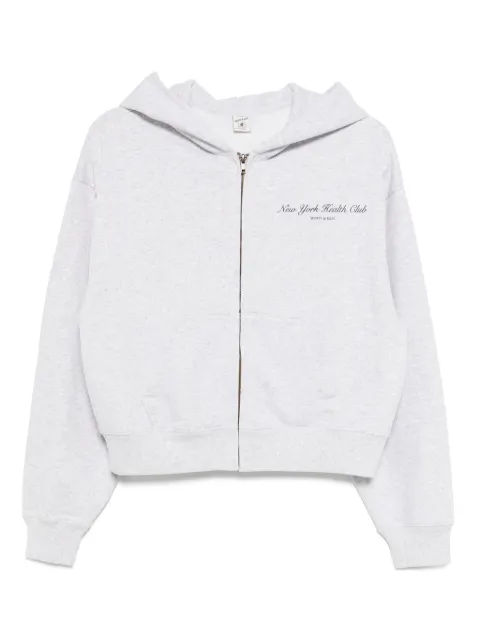 Sporty & Rich printed cotton hoodie Grey ST068602043GY03