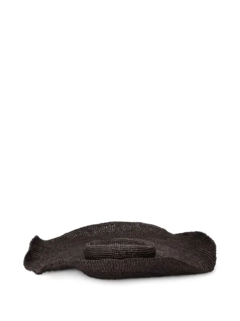 MADE FOR A WOMAN wide-brim sun hat Brown CHAPEAU