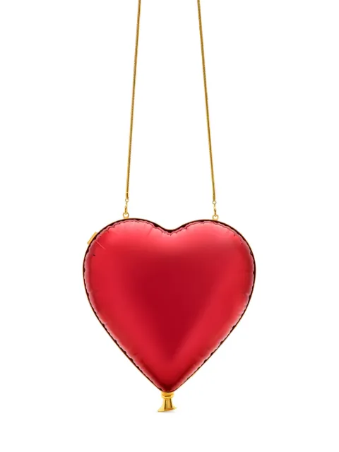 Oscar de la Renta Heart Balloon clutch bag Red 25FH178BRSRED