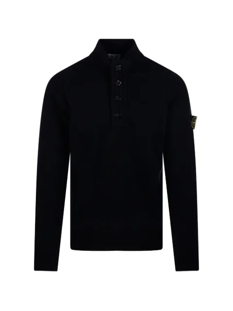 Stone Island 5100040 lambswool sweater Black L2S155100040S00A3