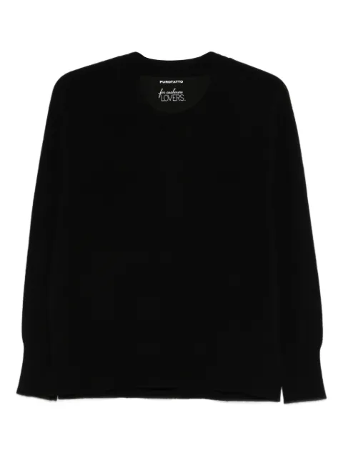 Purotatto V-neck sweater Black FW220262103030