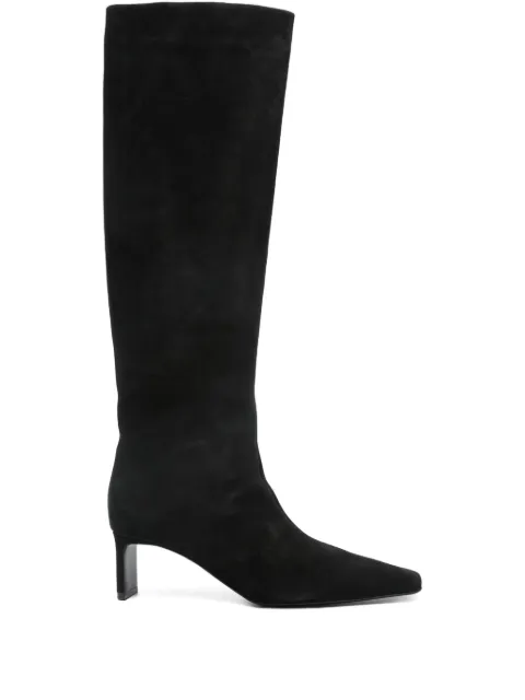 KHAITE 55mm One knee-high boots Black F1099964