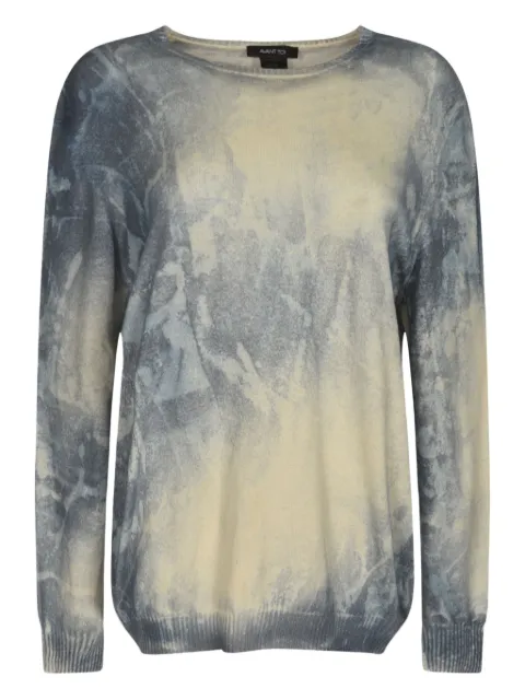 Avant Toi tie-dye sweater Neutrals 225SU3100CLIVMV1064
