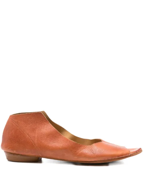 kudeta open-toe flats Brown 613107