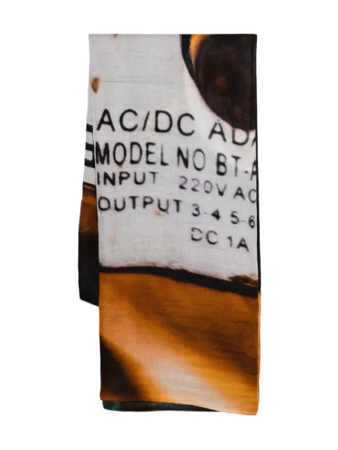 TALKING WALLS graphic scarf Neutrals TW1000ACDCWOOFER