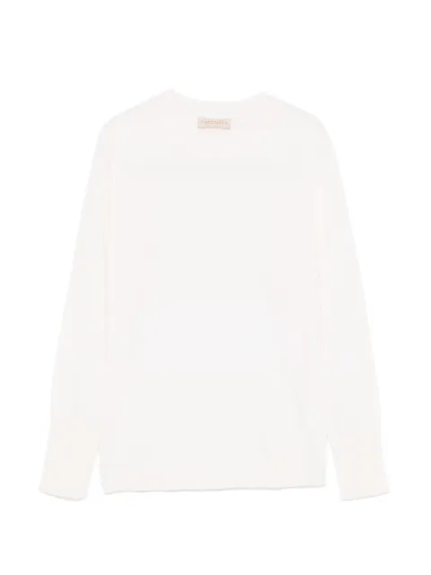 Purotatto crew-neck sweater White FW230612150111