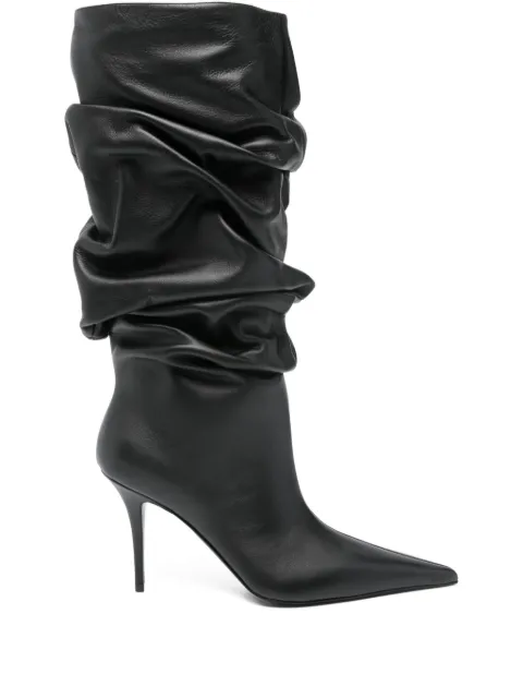 Amina Muaddi Anok heeled ankle boots Black BT001090L015BL001AN