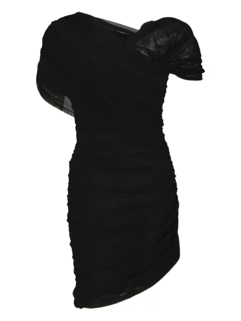 CHIARA BONI La Petite Robe draped asymmetric mini dress Black ABCHITOSHIILLBS37