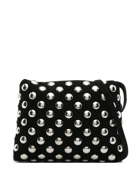 KHAITE Lina metal-studded clutch bag Black H4015849