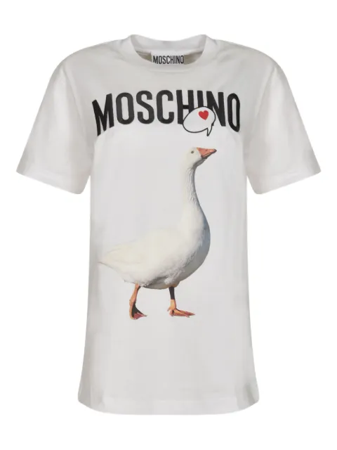 Moschino Goose-print T-shirt White A0715D0541