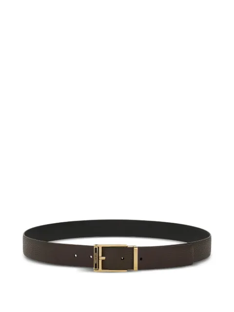 Ferragamo reversible square-buckle belt Brown 788761