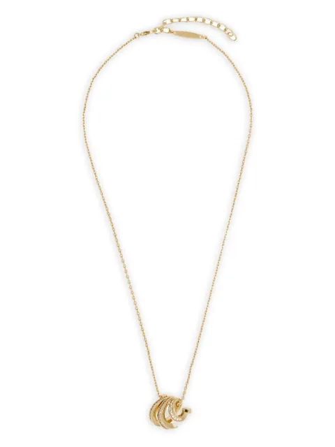 Ferragamo Triple Gancini crystal necklace Gold 788191
