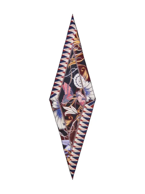 Ferragamo Flowers and Butterflies wool bandeau Blue 787768