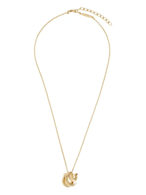 Ferragamo triple-gancini pendant necklace Gold 788186