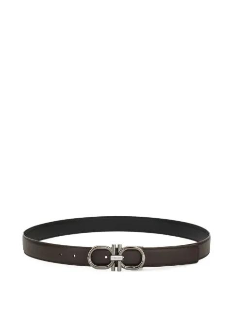 Ferragamo reversible and adjustable Gancini belt Brown 788532