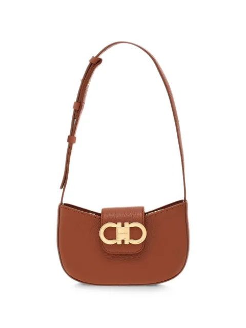 Ferragamo Double Gancini shoulder bag Brown 785945
