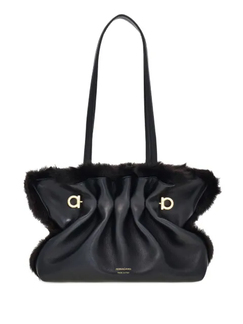 Ferragamo small Soft shoulder bag Black 787848